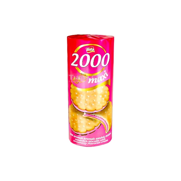 Bifa Maxi 2000 Strawberry Flavoured Biscuits 500g